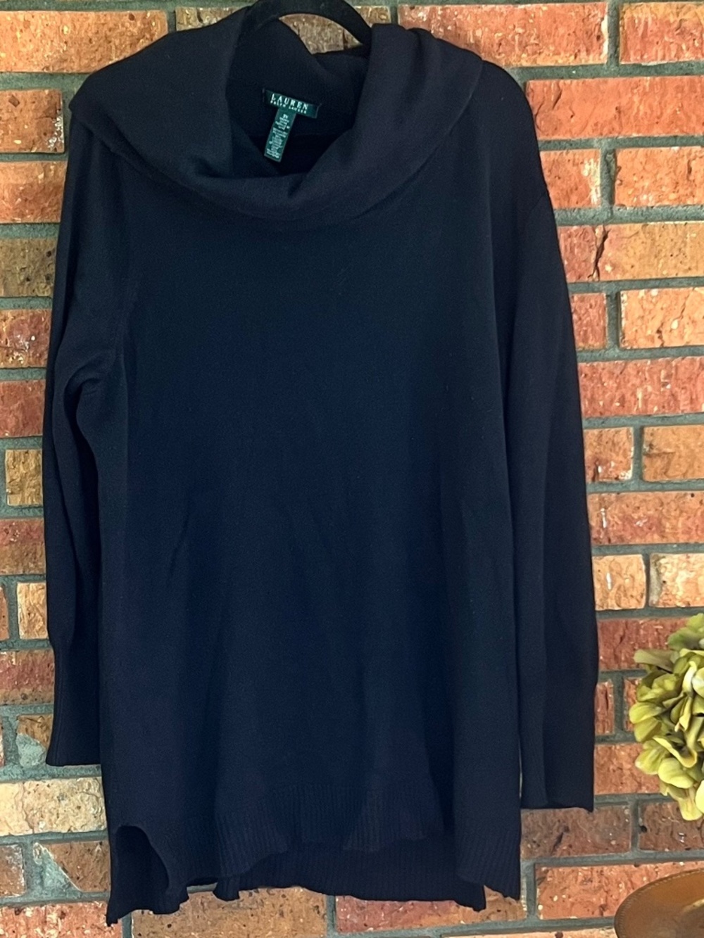 Black Ralph Lauren Cowl Neck Sweater